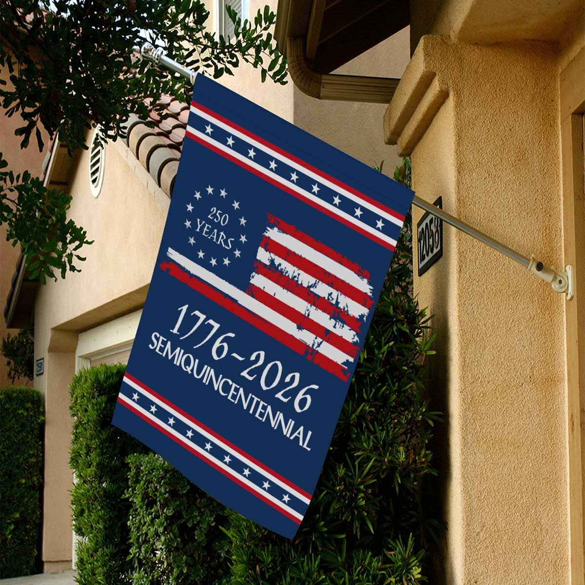 US 250th Anniversary House Flag – 250 Years Semiquincentennial Flag 1776–2026