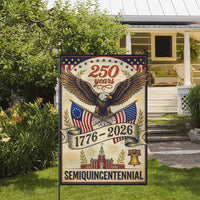 America 250 Patriotic Garden Flag Eagle 250 Years Independence 1776-2026