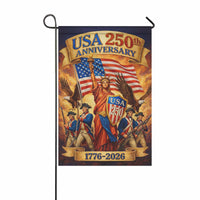 America 250 Garden Flag USA 250th Anniversary 1776-2026 Patriotic Liberty Decor