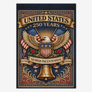 America 250 Patriotic Eagle Liberty Bell Garden Flag Decor