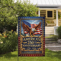 America 250 Garden Flag – America’s 250th Anniversary 1776–2026 Commemorative Eagle