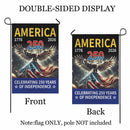 Celebrating 250 Years of Independence Garden Flag – America 250 Patriotic Eagle