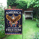 America 250 Garden Flag – 250 Years of Freedom 1776–2026 Patriotic Eagle