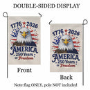 1776-2026 America 250 Garden Flag Patriotic Eagle Independence Day Yard Flag