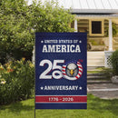 United States 250th Anniversary Garden Flag – 1776–2026 America 250 Decor