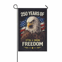 250 Years of Freedom Garden Flag – 1776–2026 Patriotic Eagle Decor