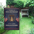 Faith and Freedom 250 Years Garden Flag – 1776–2026 Semiquincentennial Decor