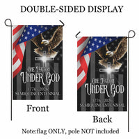 One Nation Under God Garden Flag – America 250 Christian Patriotic Eagle 1776–2026