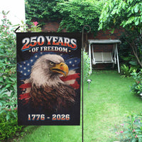 250 Years of Freedom Eagle Garden Flag – 1776–2026 Patriotic Decor