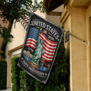 America 250 House Flag Statue of Liberty Patriotic USA 1776-2026 Decor