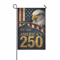 America’s 250 Garden Flag 1776–2026 Patriotic Eagle USA Decor