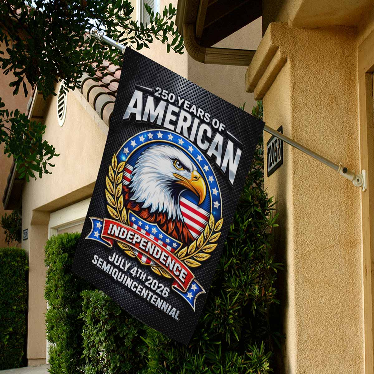 America 250 Garden Flag Patriotic Eagle Independence July 4th 2026 USA Decor