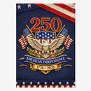 250 Years American Independence Garden Flag Patriotic Eagle USA Flag Decor