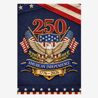 250 Years American Independence Garden Flag Patriotic Eagle USA Flag Decor