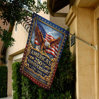 America 250 Garden Flag – America’s 250th Anniversary 1776–2026 Commemorative Eagle