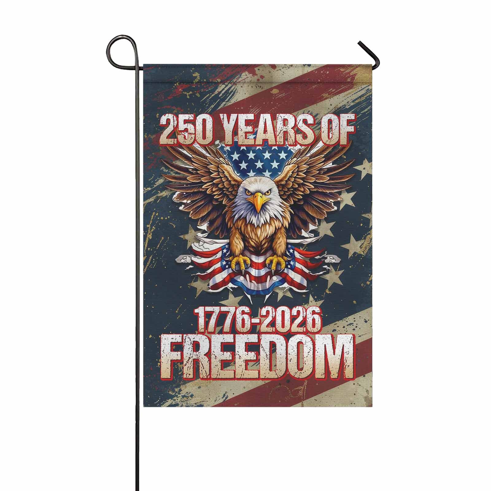 250 Years of Freedom Garden Flag