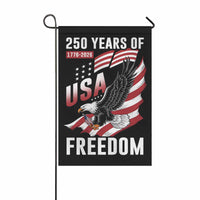 USA 250 Years of Freedom Garden Flag – 1776–2026 Patriotic Decor
