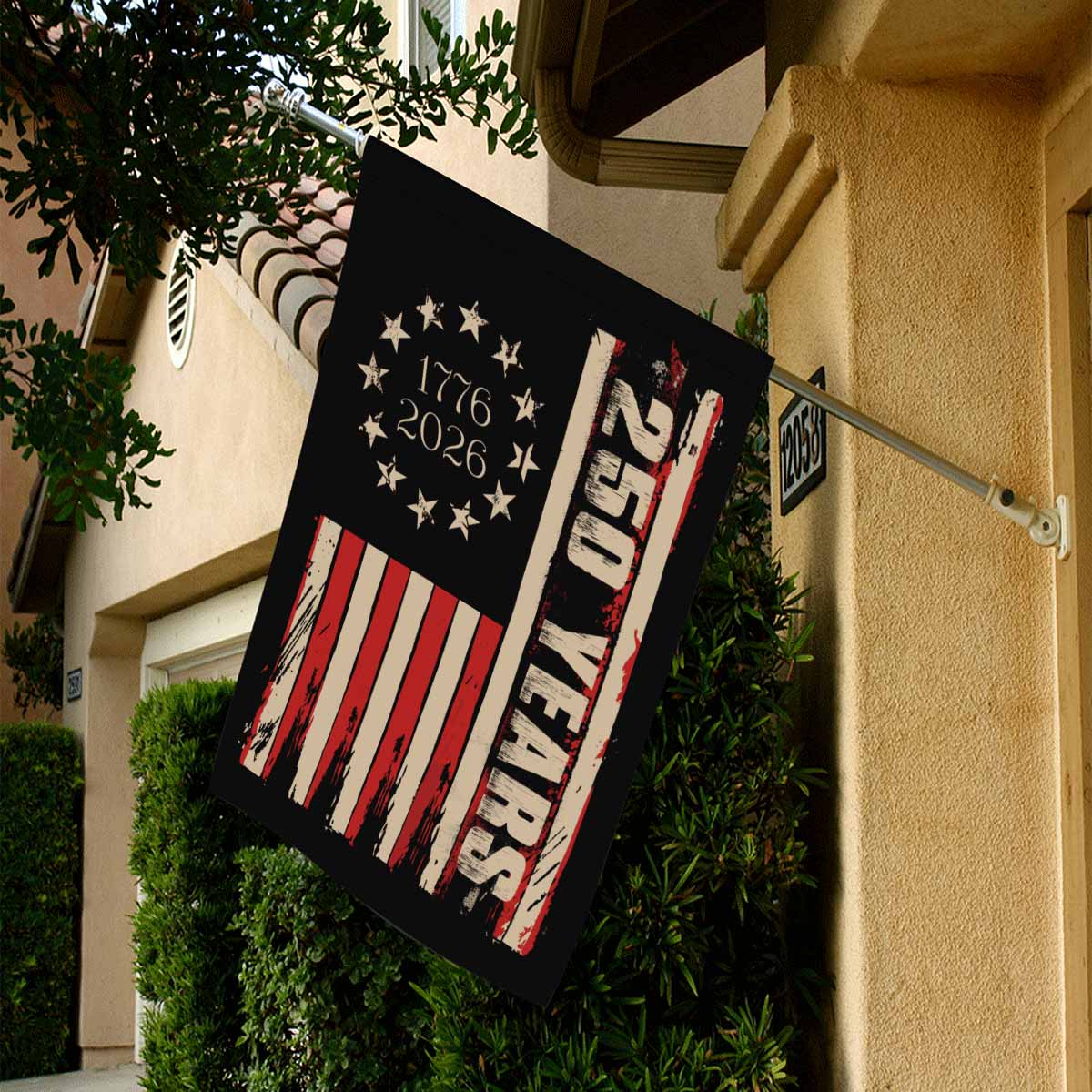 America 250 House Flag – Vintage 1776–2026 Patriotic 250 Years Flag
