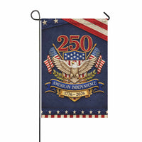 250 Years American Independence Garden Flag Patriotic Eagle USA Flag Decor