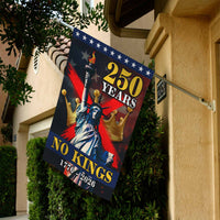 No Kings 250 Years Garden Flag Patriotic Statue of Liberty USA 1776-2026 Independence Decor