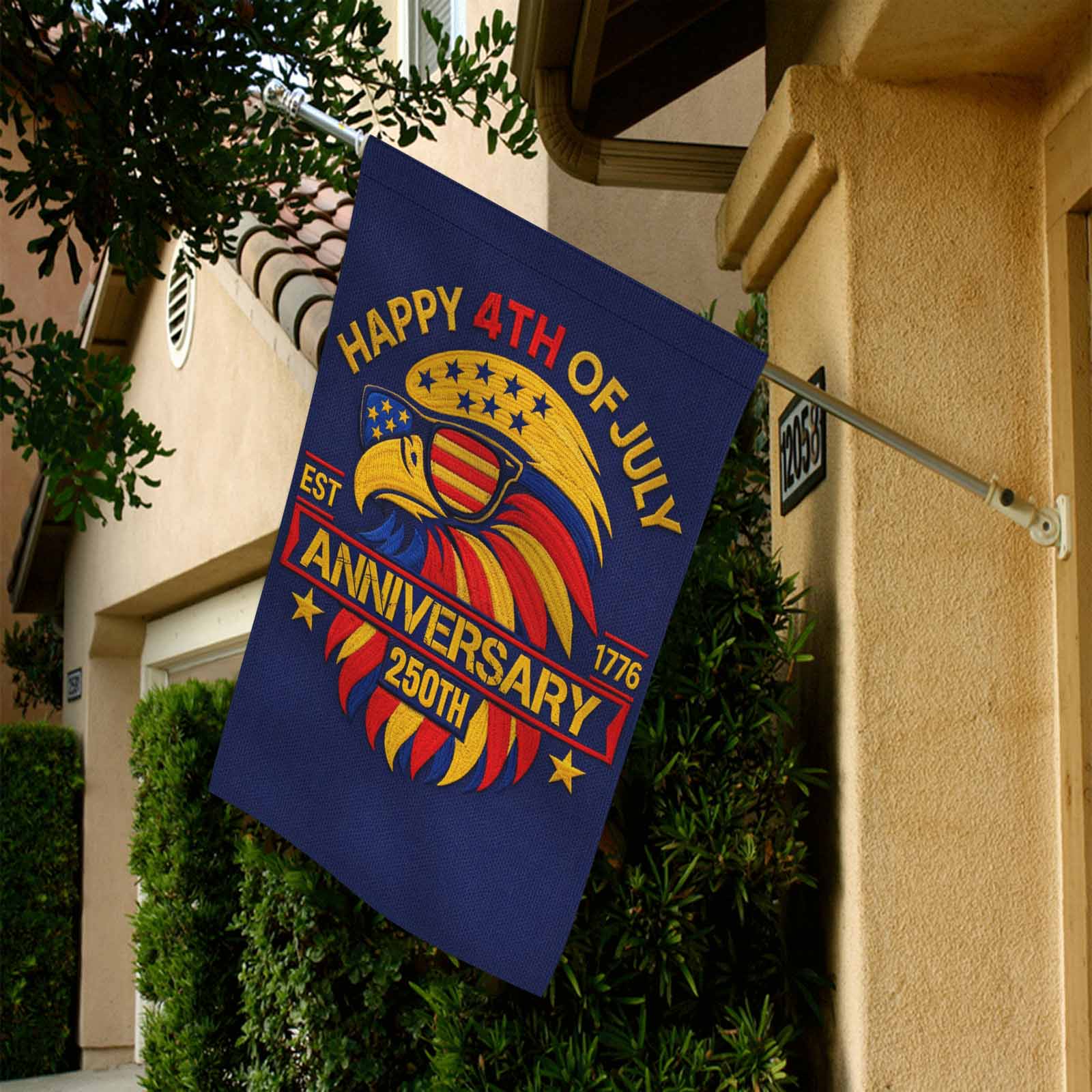 Happy 4th of July 2026 Garden Flag – 250th Anniversary Decor