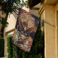 250 Years Faith and Freedom Garden Flag Patriotic Cross Eagle USA Decor