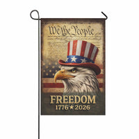 We The People 1776–2026 Garden Flag Patriotic Eagle Freedom Decor