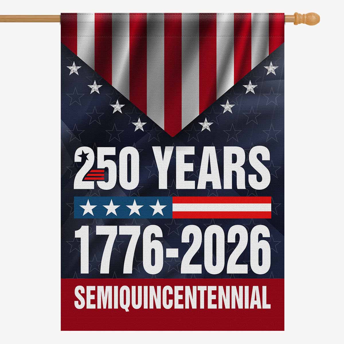 250 Years Semiquincentennial House Flag