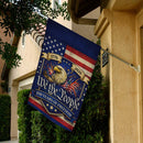 We The People 250 Years of Freedom House Flag Patriotic Eagle USA 1776-2026 Banner