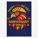 Happy 4th of July 2026 House Flag ΓÇô 250th Anniversary Celebration