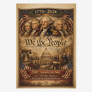 We The People America 250 House Flag 1776-2026 Patriotic USA Anniversary Banner