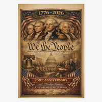 We The People America 250 House Flag 1776-2026 Patriotic USA Anniversary Banner