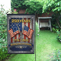 250 Years Semiquincentennial Garden Flag – 1776–2026 Patriotic Decor
