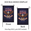 America 250 Garden Flag American Independence Eagle 1776-2026 Patriotic USA Yard Decor