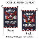 America 250 Garden Flag – Freedom for 250 Years Bald Eagle 1776–2026
