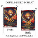 250 Years of American Independence Garden Flag 1776–2026 Patriotic Eagle USA