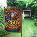 America 250 Years Garden Flag 1776–2026 Patriotic Eagle Anniversary Decor