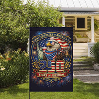 America 250 Garden Flag 1776-2026 Patriotic Eagle 250 Years of Freedom USA Yard Decor