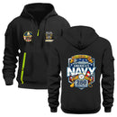 Personalized US Navy Quater Zip Hoodie JQZ01