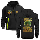 Personalized US Navy Quater Zip Hoodie JQZ08