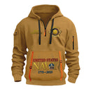 Personalized US Navy Quater Zip Hoodie KAQZ01