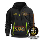 Personalized US Navy Quater Zip Hoodie KAQZ01