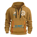 Personalized US Navy Quater Zip Hoodie KAQZ02
