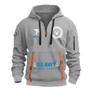Personalized US Navy Quater Zip Hoodie KAQZ02