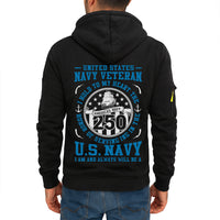 Personalized US Navy Quater Zip Hoodie KAQZ02