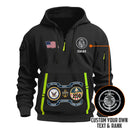 Personalized US Navy Quater Zip Hoodie KAQZ03