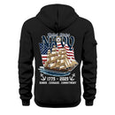 Personalized US Navy Quater Zip Hoodie KAQZ03