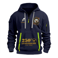 Personalized US Navy Quater Zip Hoodie KAQZ04