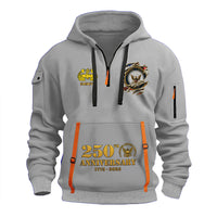 Personalized US Navy Quater Zip Hoodie KAQZ04