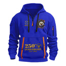 Personalized US Navy Quater Zip Hoodie KAQZ04